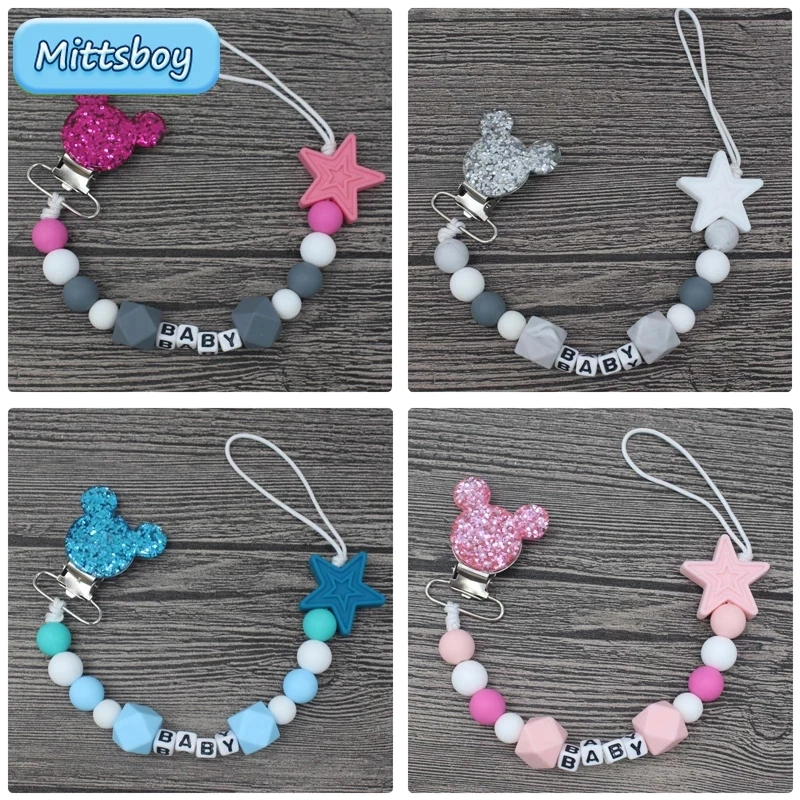 Baby Food Pacifier - NEW Personalised Name Baby Teether Bracelet