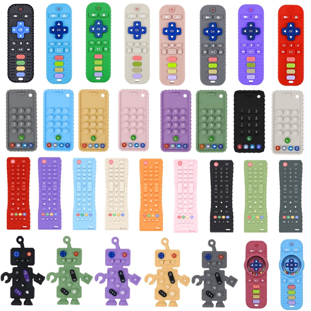 Baby Food Grade - 40 Styles Silicone Simulation TV Remote