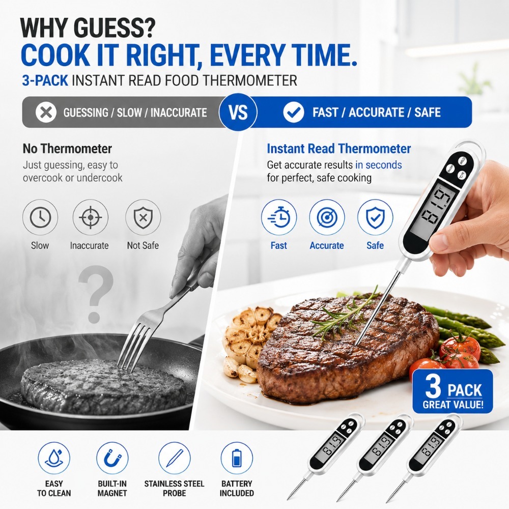 Kitchen Digital Thermometer Pr - Baby Food Age ulasan dan harga