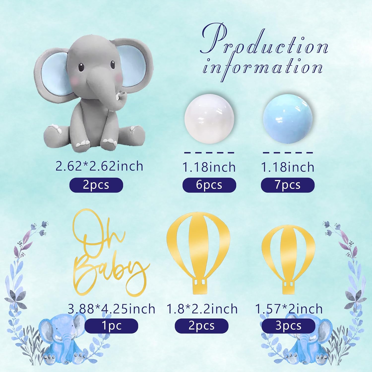 Elephant Cake Decoration Baby  - Baby Food Flavors ulasan dan harga