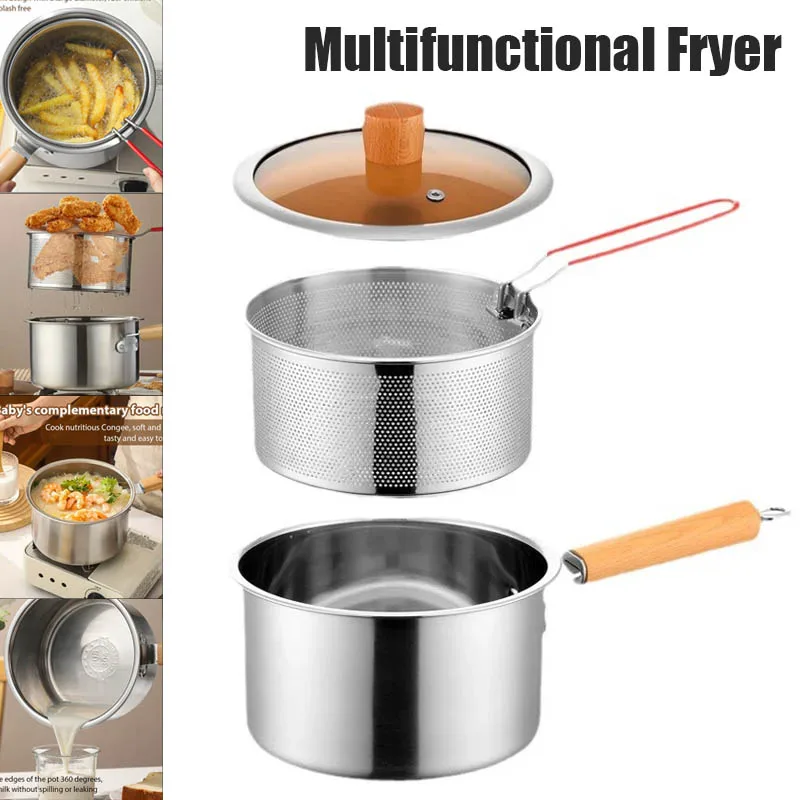 Deep Frying Pot With Strainer  - Baby Food Strainer ulasan dan harga