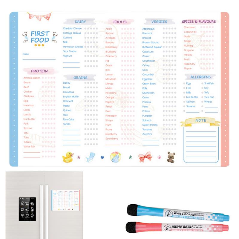 Reusable First Foods Tracker C - Baby Food Tracker ulasan dan harga