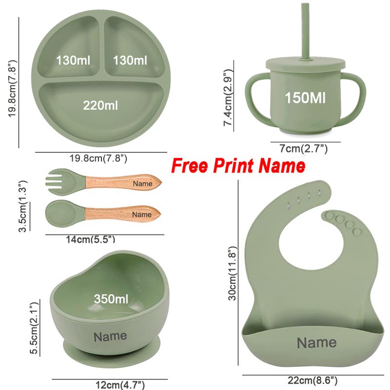 6Pcs Baby Feeding Set Free Per - Baby Food Grater ulasan dan harga