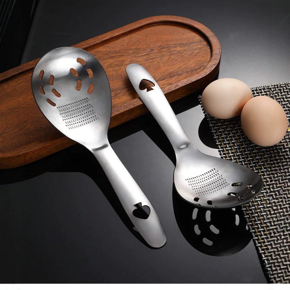 Stainless Steel Grinding Spoon - Baby Food Strainer ulasan dan harga