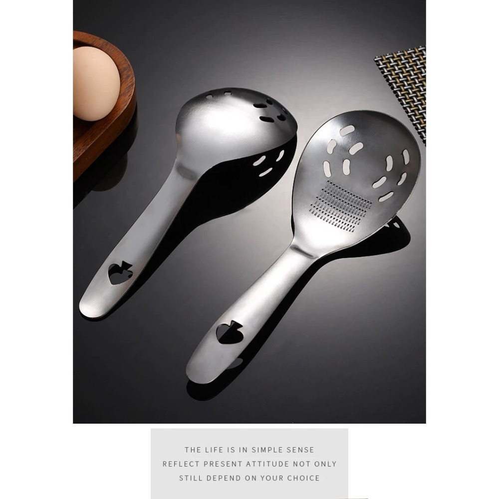 Stainless Steel Grinding Spoon - Baby Food Strainer ulasan dan harga