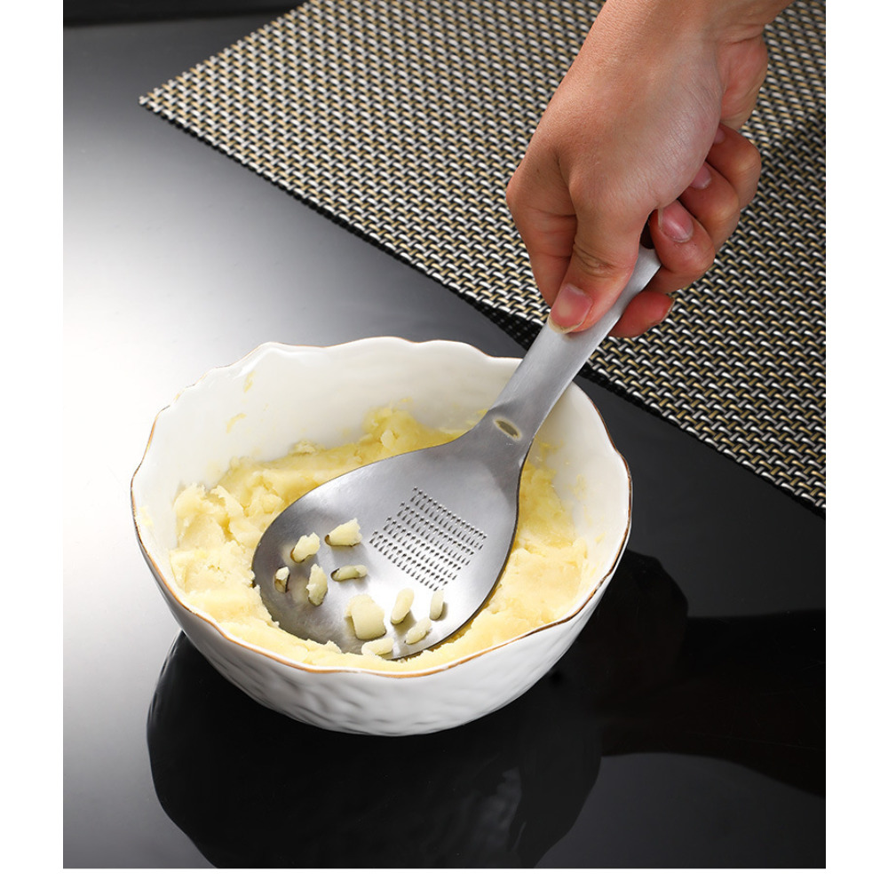 Stainless Steel Grinding Spoon - Baby Food Strainer ulasan dan harga