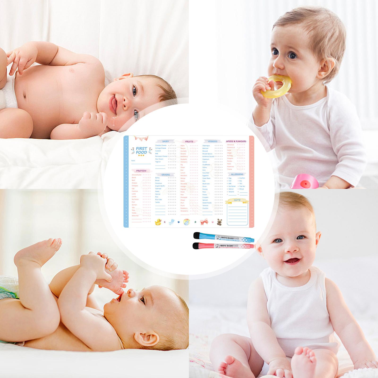 First Foods Chart Magnetic Bab - Baby Food Tracker ulasan dan harga