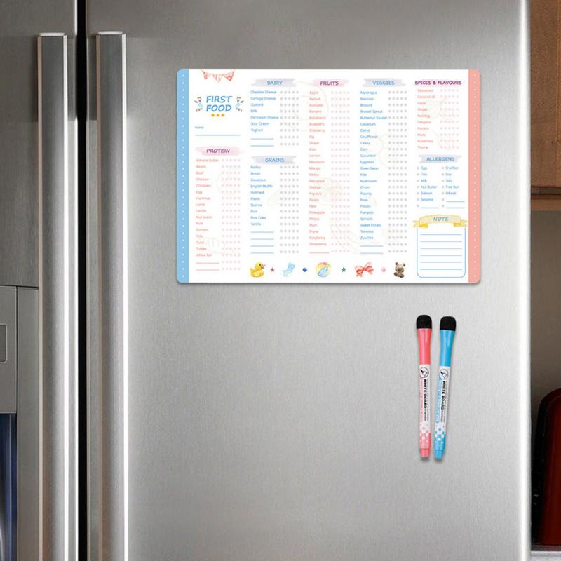 Reusable Kids Magnetic Daily F - Baby Food Tracker ulasan dan harga