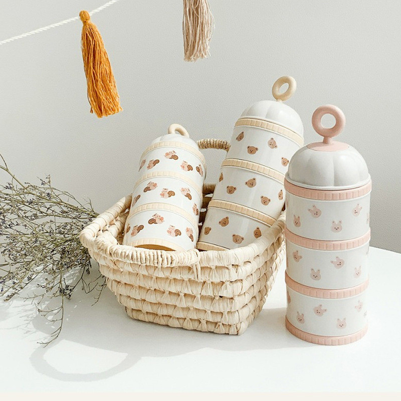 Cute Bear Milk Powder Box Baby - Baby Food Stuff ulasan dan harga