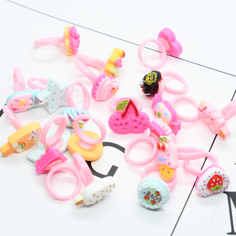 20pcs/lot Cute Kids Rings Cand - Baby Food Flavors ulasan dan harga