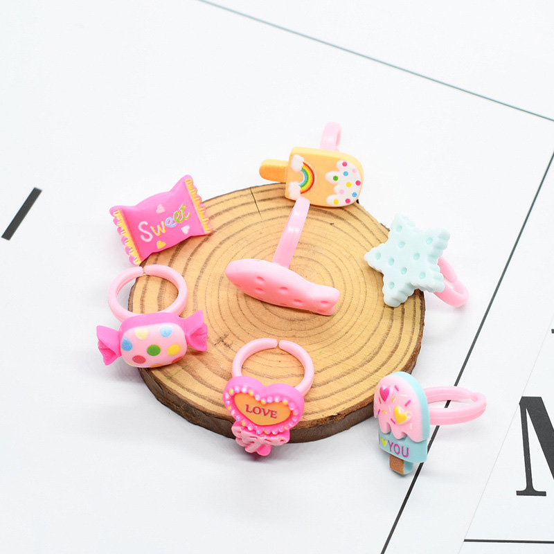 20pcs/lot Cute Kids Rings Cand - Baby Food Flavors ulasan dan harga
