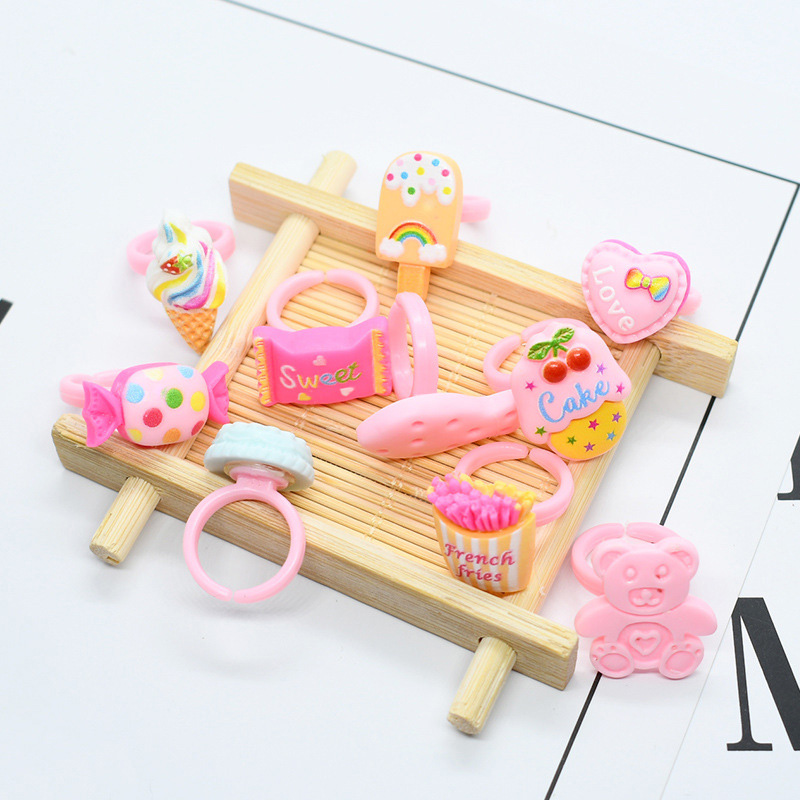 20pcs/lot Cute Kids Rings Cand - Baby Food Flavors ulasan dan harga