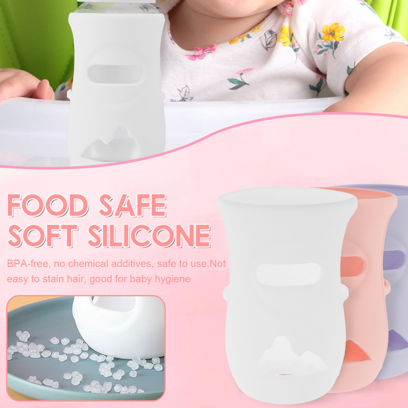 Silicone Sleeves Silicone Baby - Baby Food Stuff ulasan dan harga