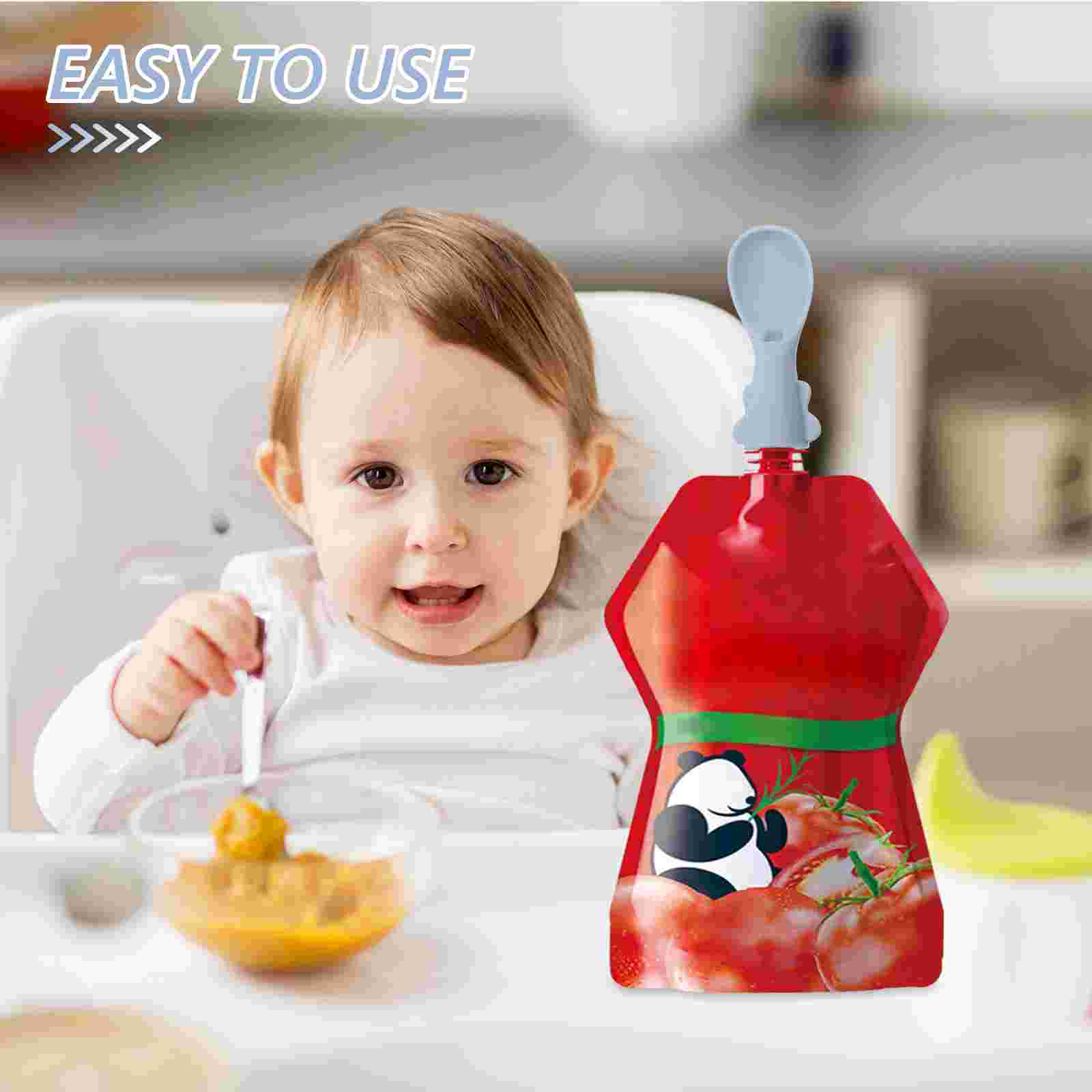 4 Pcs Baby Bag Spoon Set Spoon - Baby Food Variety Pack ulasan dan harga