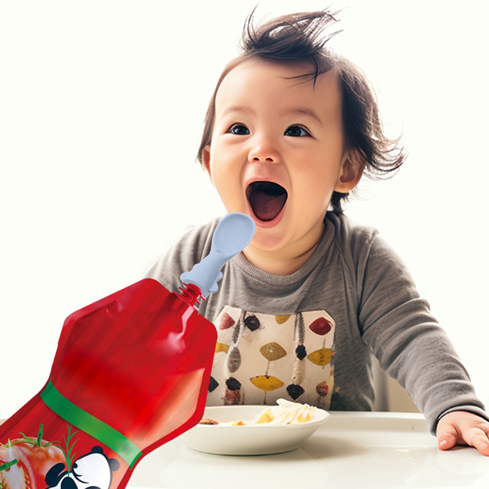 4 Pcs Baby Bag Spoon Set Spoon - Baby Food Variety Pack ulasan dan harga