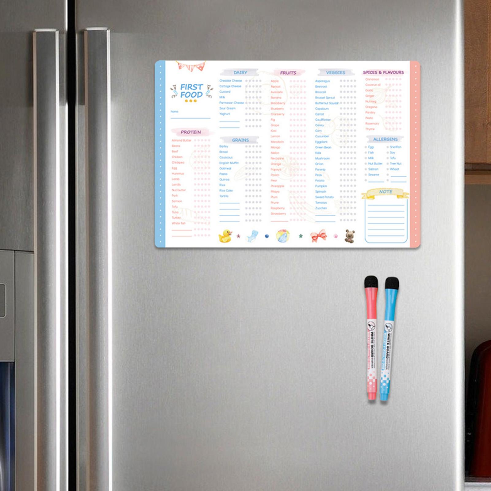 First Foods Chart Magnetic Bab - Baby Food Tracker ulasan dan harga