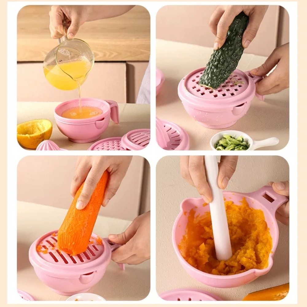 Solid color Baby Food Grinding - Baby Food Grater ulasan dan harga