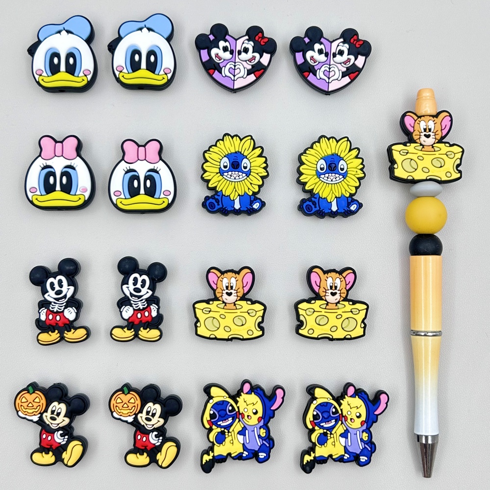10PC DIY Cartoon Mini Silicone - Baby Food Grade ulasan dan harga