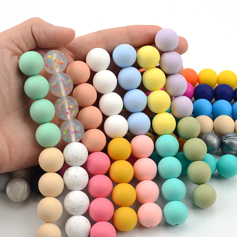 LOFCA 12mm 100pcs Silicone Bea - Baby Food Flavors ulasan dan harga