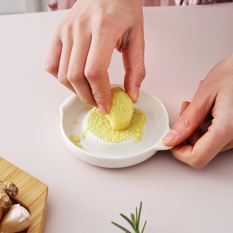 White Simple Style Ceramic Gin - Baby Food Grater ulasan dan harga
