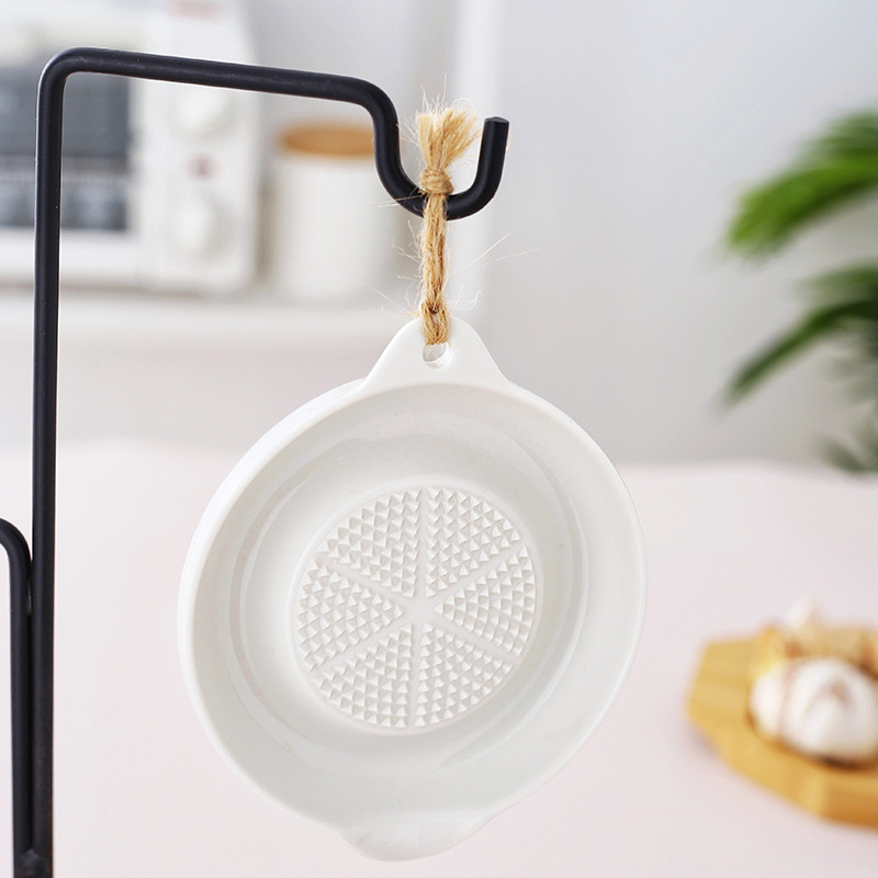 White Simple Style Ceramic Gin - Baby Food Grater ulasan dan harga
