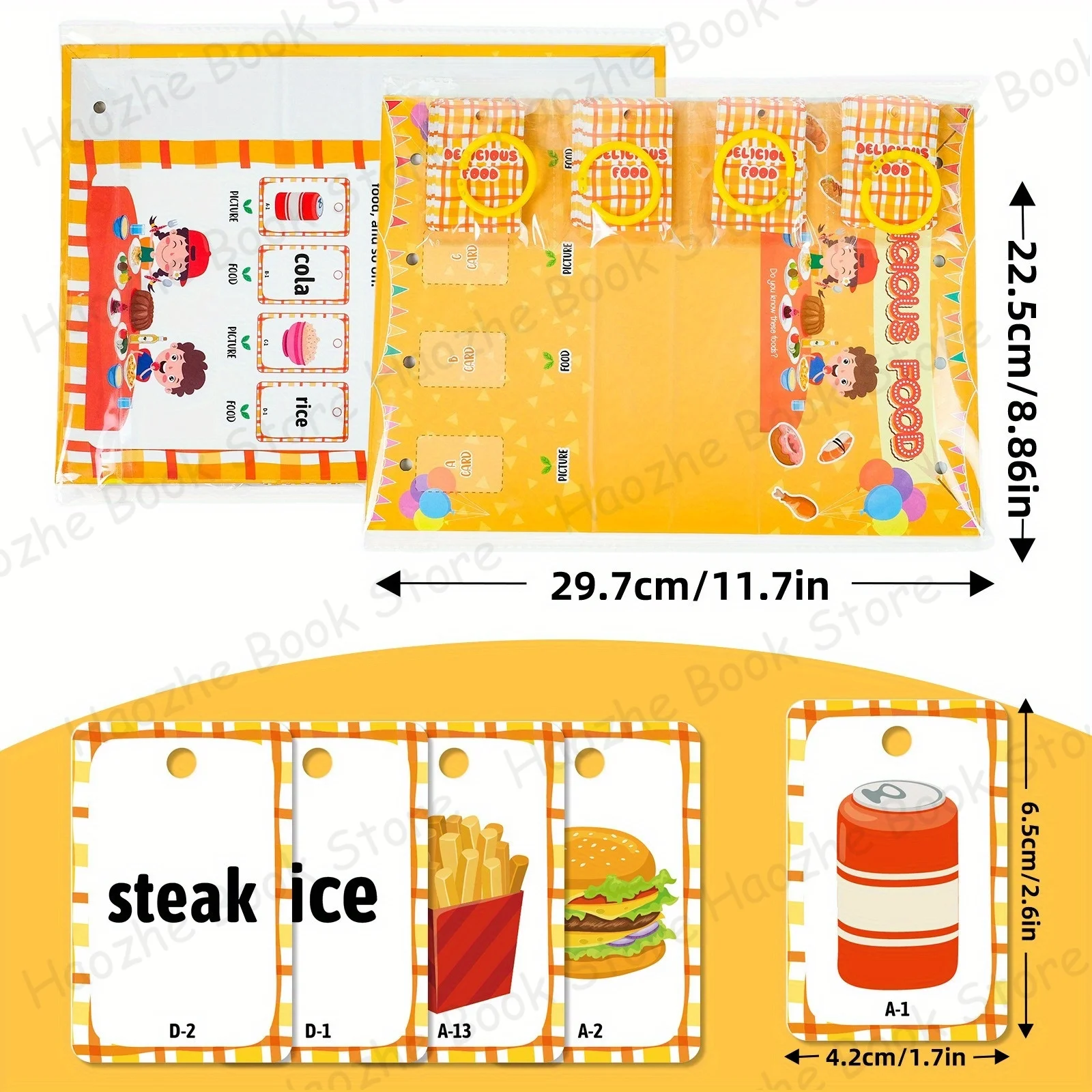 92Pcs Food Vocabulary Flash Ca - Baby Food Age ulasan dan harga