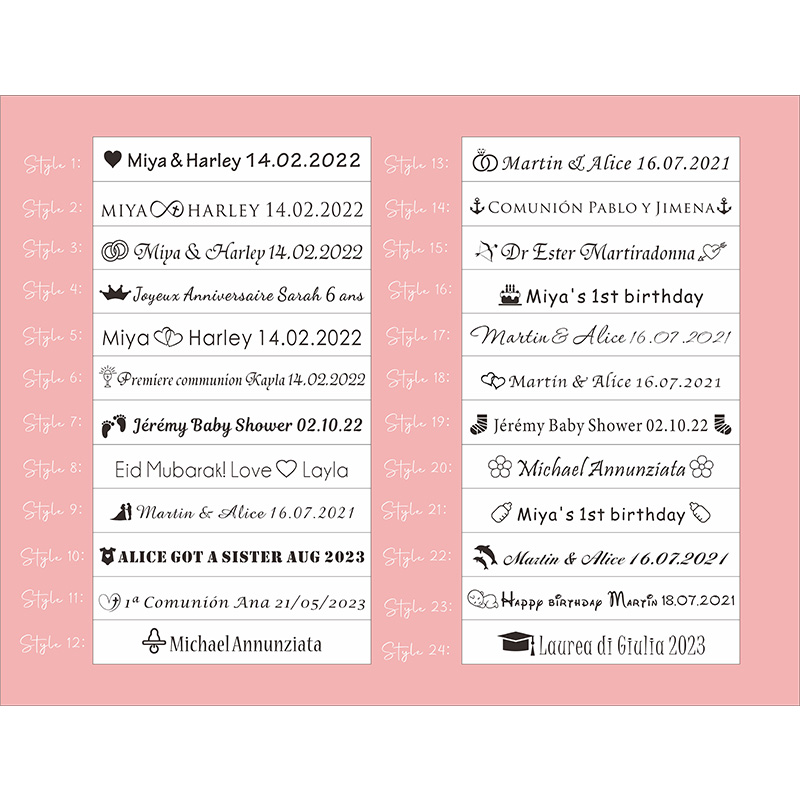 100pcs Personalized Colored Wo - Baby Food Flavors ulasan dan harga