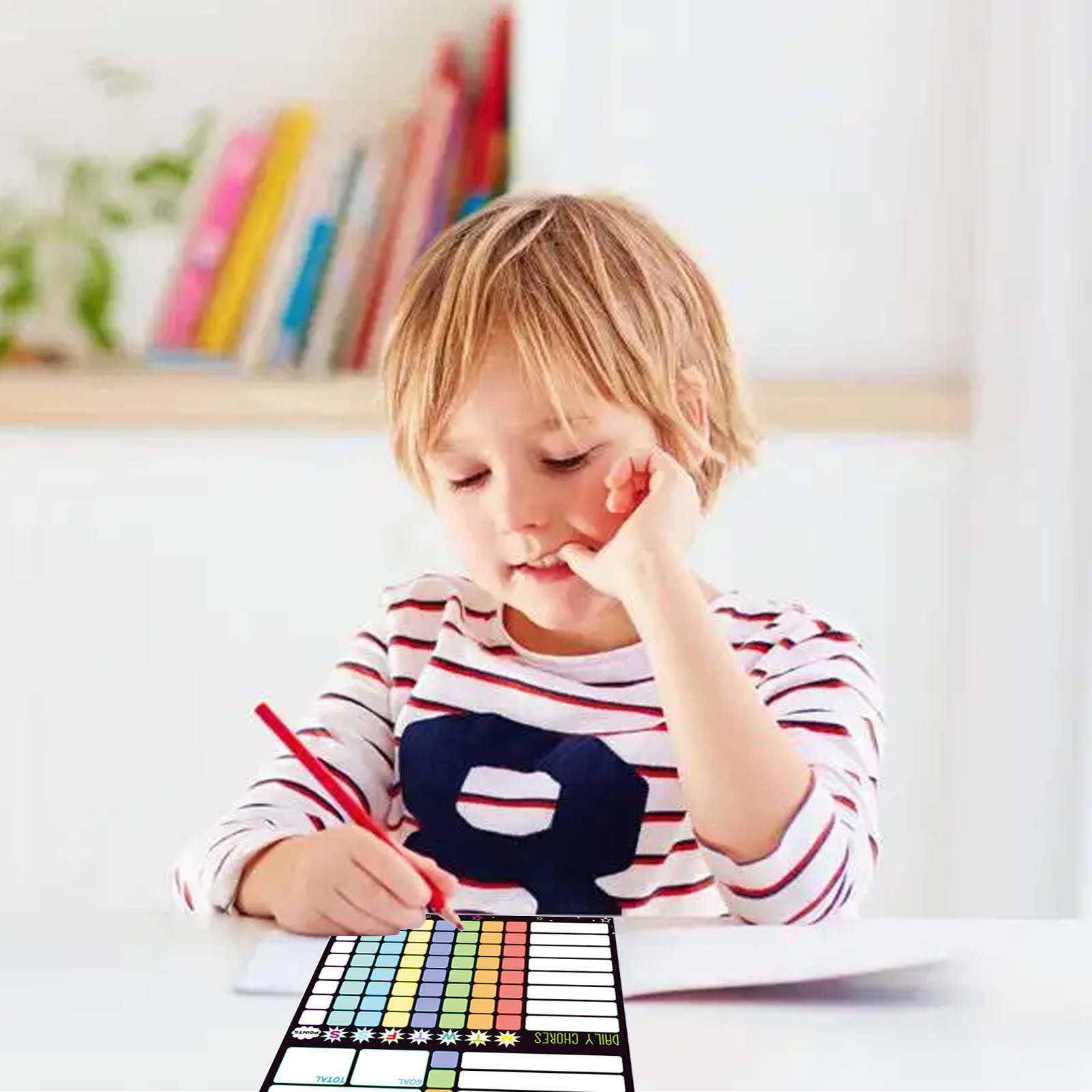 Magnetic Chore Chart Weekly Vi - Baby Food Tracker ulasan dan harga