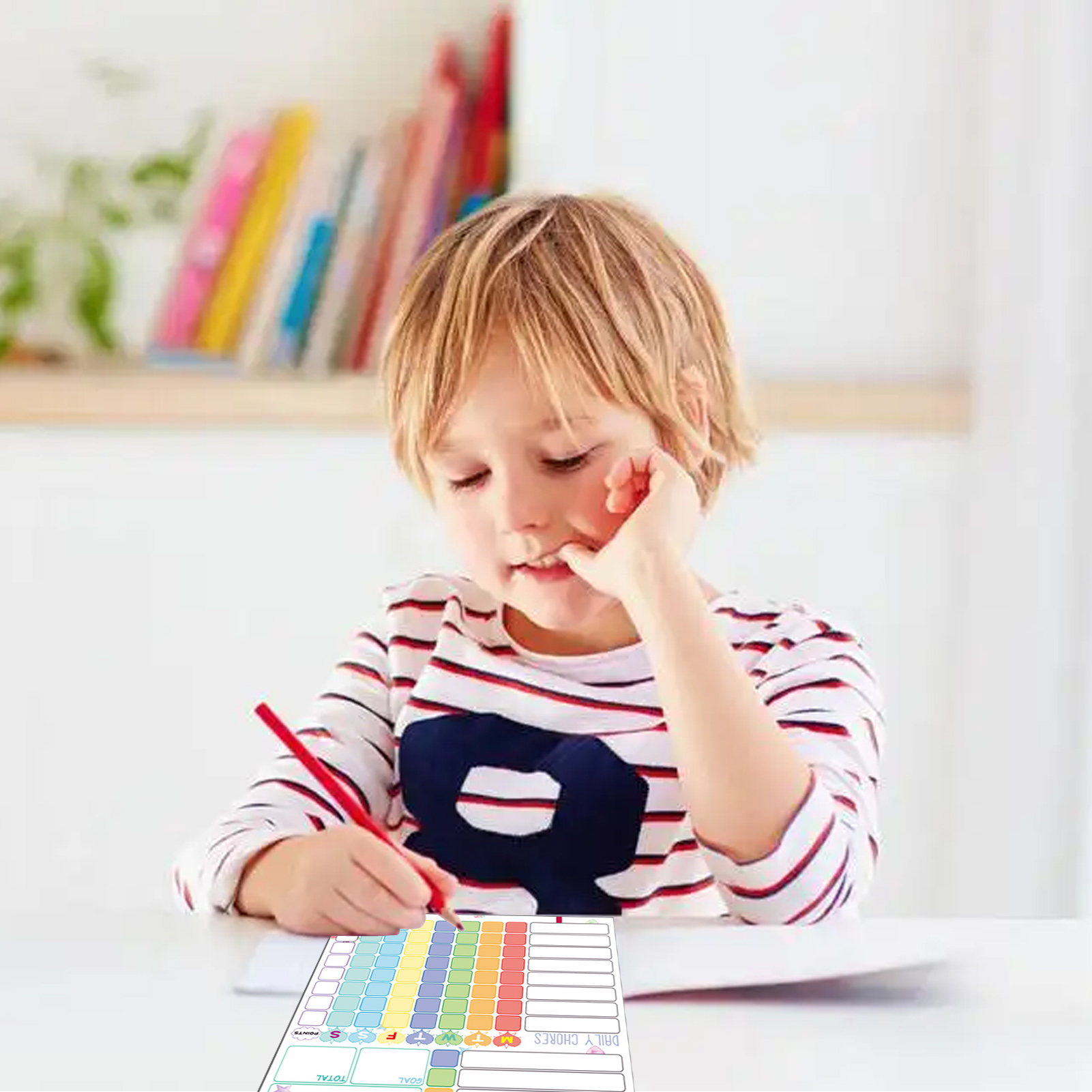 Magnetic Chore Chart Weekly Vi - Baby Food Tracker ulasan dan harga